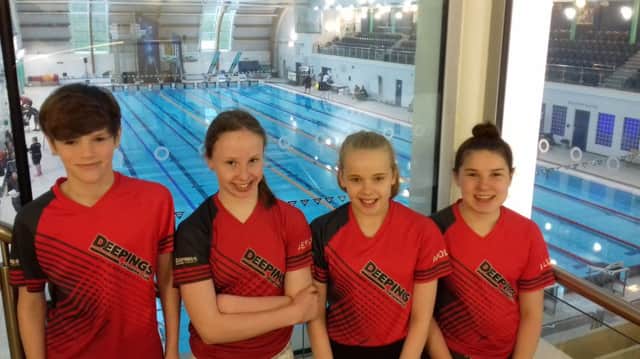 The Deepings quartet at the 2019 East Midlands Regional Championships. From left they are Alex Sadler, Jessica OHerlihy, Molly Briers and Lilly Tappern.