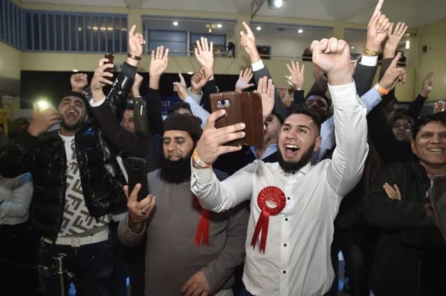 Labour celebrate at the count