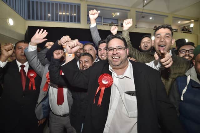 Mohammed Jamil celebrates his win