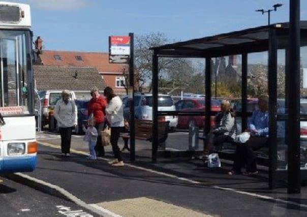 Criminal damage was caused to the bus station