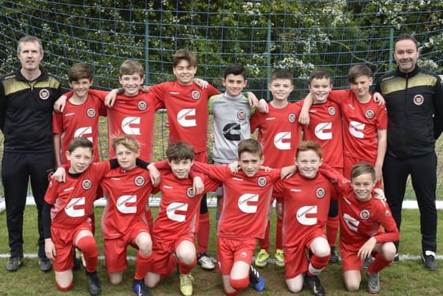 Under 12 League Cup winners Stamford.
