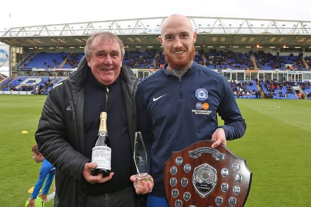 Posh player-of-the-year Marcus Maddison.