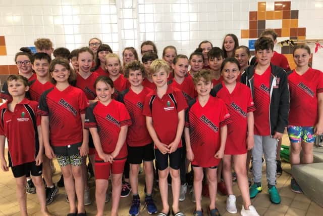 The successful Deepings team at the Tulip meet.
