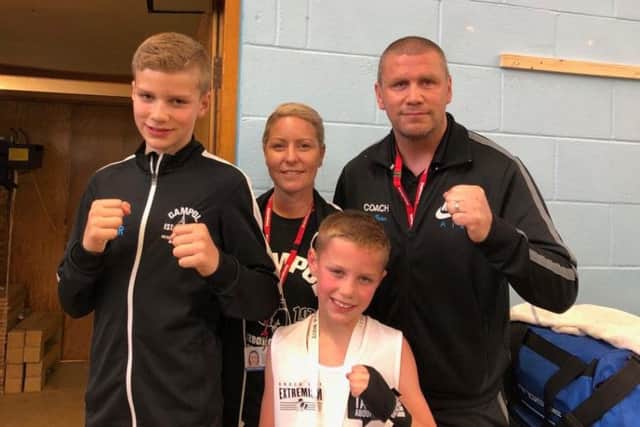 It was a good weekend for the Baker family - coaches Chris and Vicki and their boxing sons Alfie and Reggie.