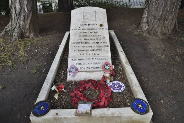 Jimmy the Donkey memorial service at Central Park led by Canon George Rogers and attended by members of the  Peterborough Branch of the Royal British Legion EMN-191205-090156009