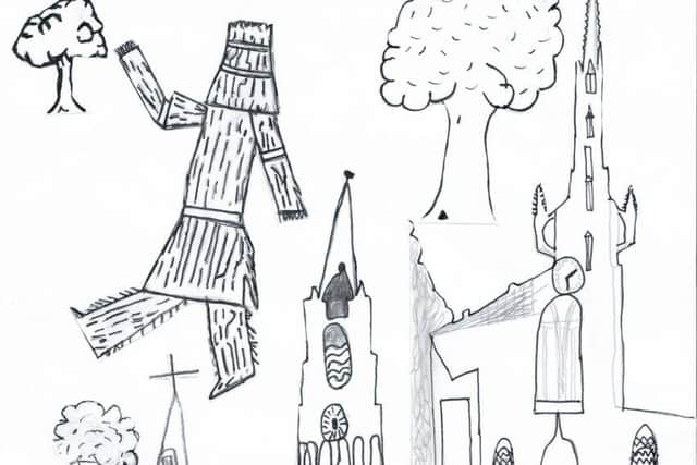 The winning art work.