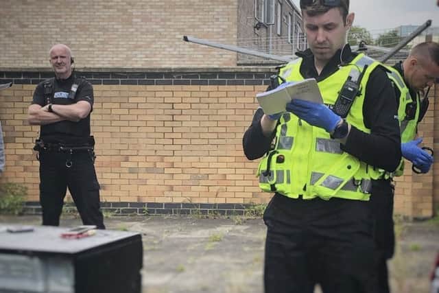 Police at the scene