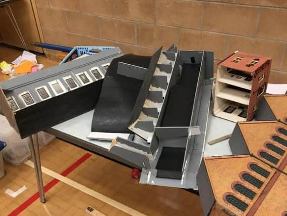 Vandalism which caused the railway show to be cancelled. Photo: Market Deeping Model Railway Club