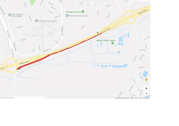 There are long delays in the area
