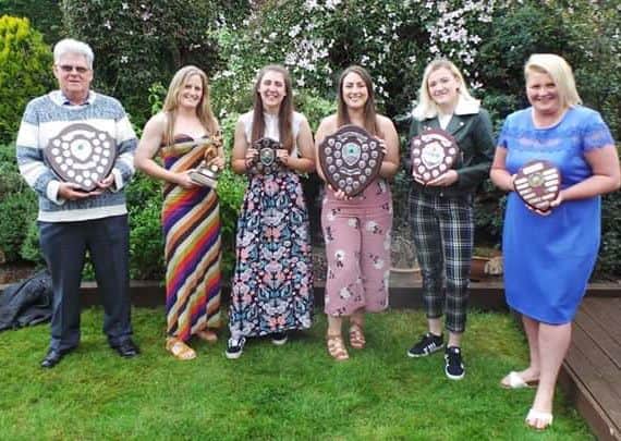 Peterborough Ladies award winners.