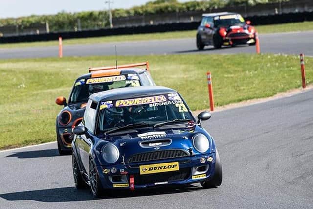 Daniel Butcher-Lord in the lead at Snetterton.