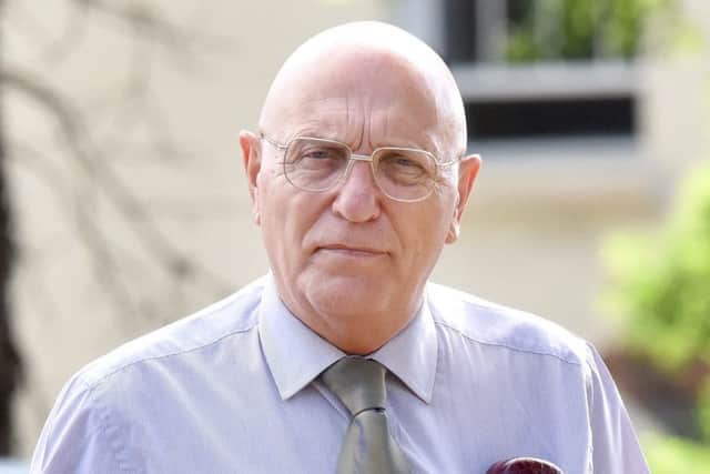 Pictured (NOT TODAY): Bob Higgins at an earlier appearance - first time seen without being covered up.
Bob Higgins trial is due to start in Bournemouth today.
© Solent News & Photo Agency
UK +44 (0) 2380 458800 PPP-190327-132130003
