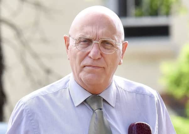 Pictured (NOT TODAY): Bob Higgins at an earlier appearance - first time seen without being covered up.

Bob Higgins trial is due to start in Bournemouth today.

© Solent News & Photo Agency
UK +44 (0) 2380 458800 PPP-190327-132130003