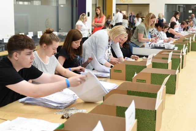 Votes being counted in Peterborough