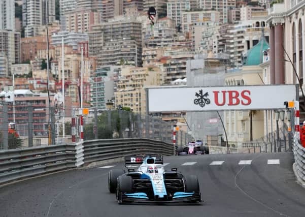 George Russell during the 2019 Monaco Grand Prix. Photo: David Davies PA Wire.