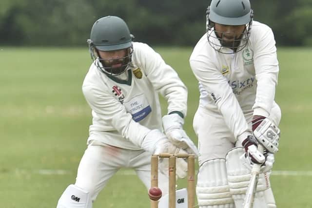 Shokat Ali batting for Kings Keys against Grantham in Rutland Division One last weekend.