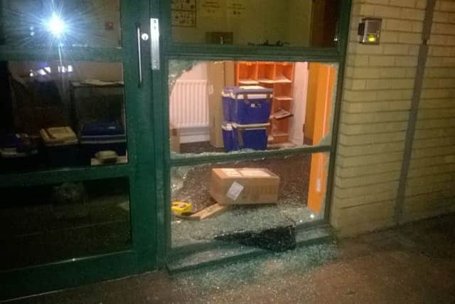 Damage to the door