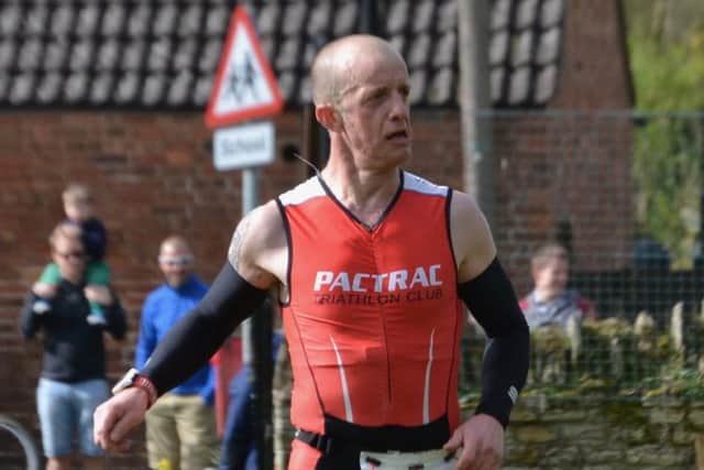 Aaron Godden won his first Mini-Series Triathlon.