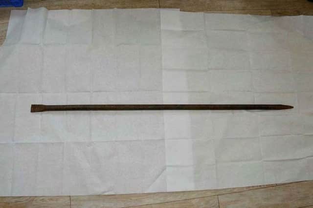 The crowbar Mcrae used