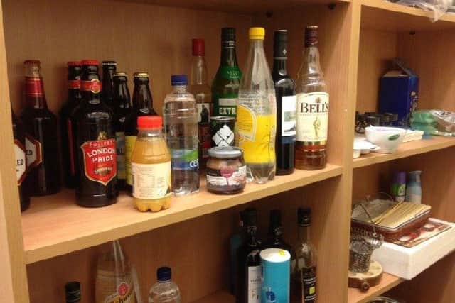 Alcohol found in Stewart's office