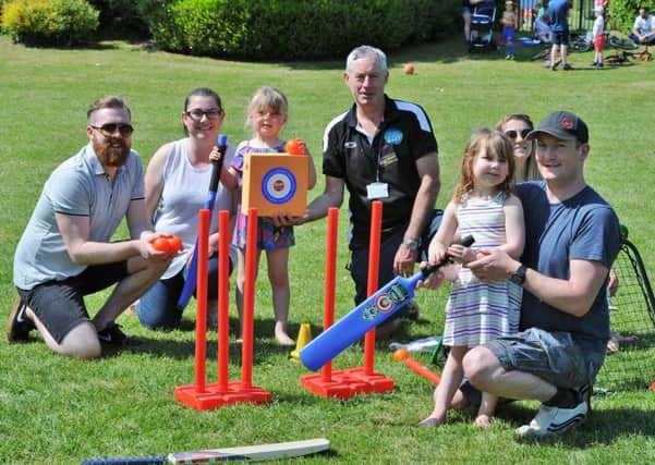 Sporting Have a Go Day at Central Park is back. Pictured last year is Willow Smith trying cricket EMN-180520-175040009