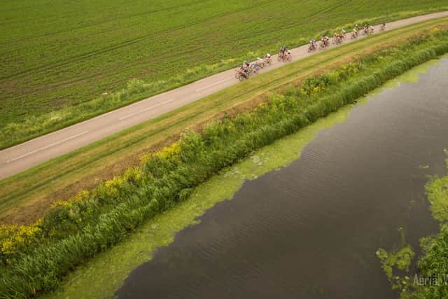 Riders taking part in the race. Pic: Aerial View Soliutions