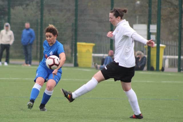 27 GOALS: Donna McGuigan for Posh Ladies.