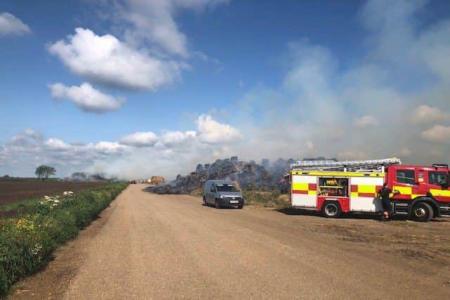 Crews at the blaze