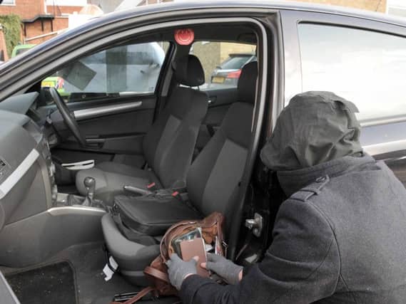 Seven cars were broken into on one night