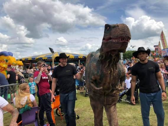 The Jurassic park experience event at the Embankment. Photo and video from We Love Peterborough