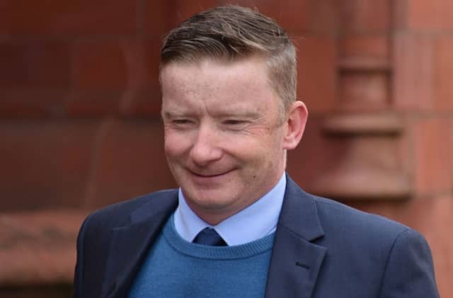 Paul Oliver leaving Birmingham Magistrates' Court during his trial. Photo: Matthew Cooper/PA Wire
