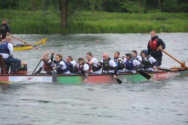 Dragon Boat racing 2019 at the PCRC Rowing course, Thorpe Meadows. EMN-190906-164700009