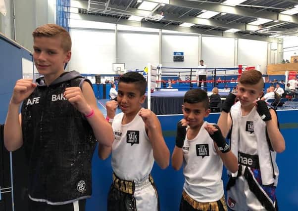 The Peterborough Police team at the Bristol Box Cup. From the left they are Alfie Baker, Imraan Shirazi, Aamir Shirazi and Shae Gowler.