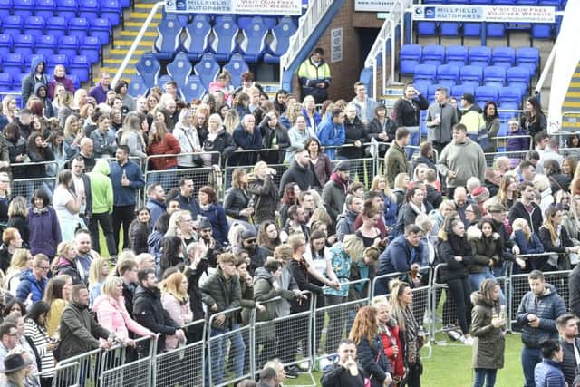 Craig David concert at the Weston Homes Stadium, London Road. Fans at the show EMN-190906-102317009