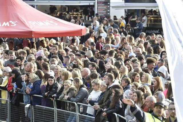 Craig David concert at the Weston Homes Stadium, London Road. Fans at the show EMN-190906-102401009