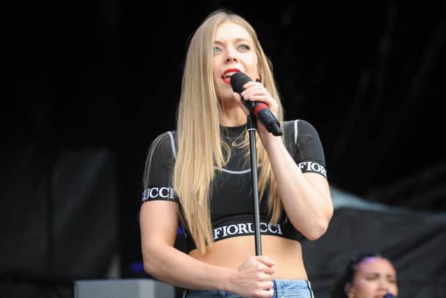 Craig David concert at the Weston Homes Stadium, London Road. Becky Hill on stage EMN-190906-102018009