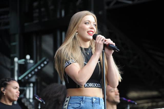 Craig David concert at the Weston Homes Stadium, London Road. Becky Hill on stage EMN-190906-102052009
