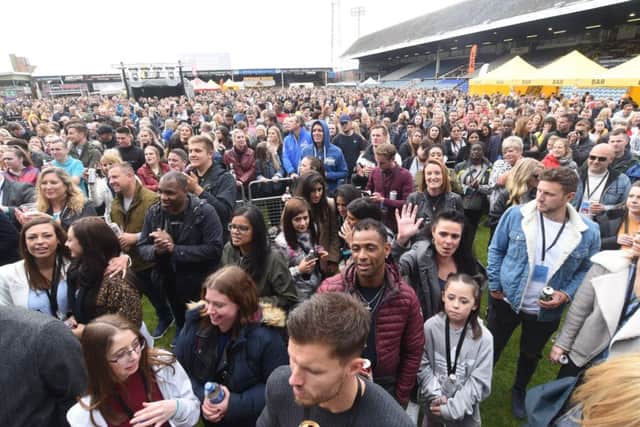 Craig David concert at the Weston Homes Stadium, London Road. Fans at the show EMN-190906-102114009