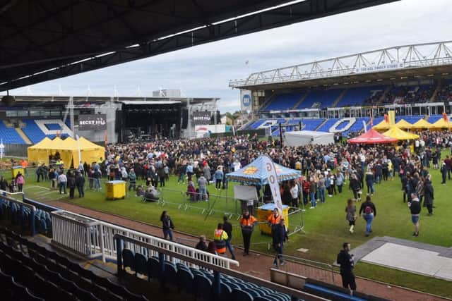 Craig David concert at the Weston Homes Stadium, London Road. Fans at the show EMN-190906-102137009