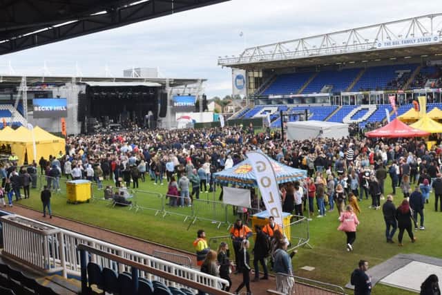 Craig David concert at the Weston Homes Stadium, London Road. Fans at the show EMN-190906-102148009
