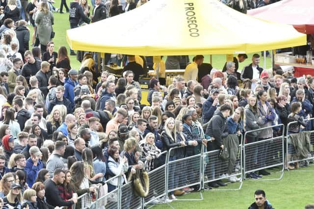 Craig David concert at the Weston Homes Stadium, London Road. Fans at the show EMN-190906-102243009