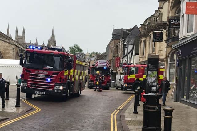A large number of fire crews attended the incident