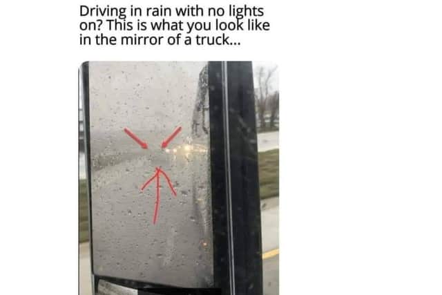 The picture tweeted by Peterborough Police