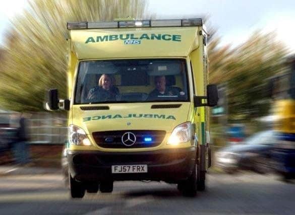 The girl was taken to Peterborough City Hospital