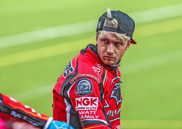 Aaron Summers of Peterborough Panthers at Belle Vue. Photo: Taylor Lanning.