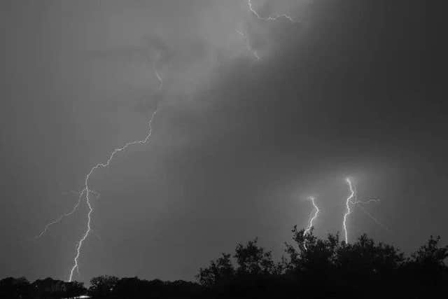 A thunderstorm weather warning has been issued