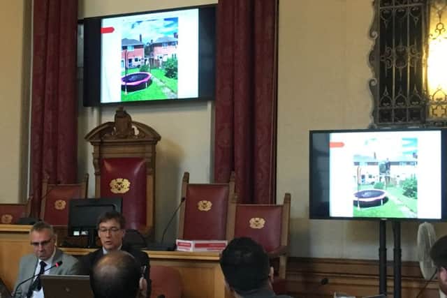 The planned extension being looked at during the meeting