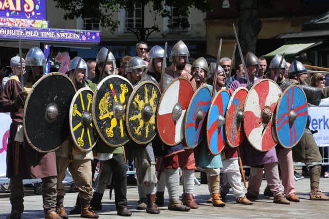 Peterborough Heritage Festival 2019. Viking warriors EMN-190616-213917009