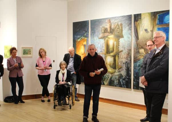 The Graham Crowley exhibition launch.