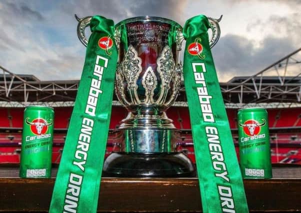 The Carabao Cup Trophy.
